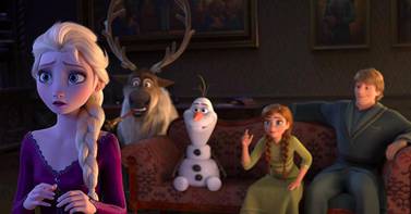 A scene from the hit animated film 'Frozen 2'. Courtesy Disney