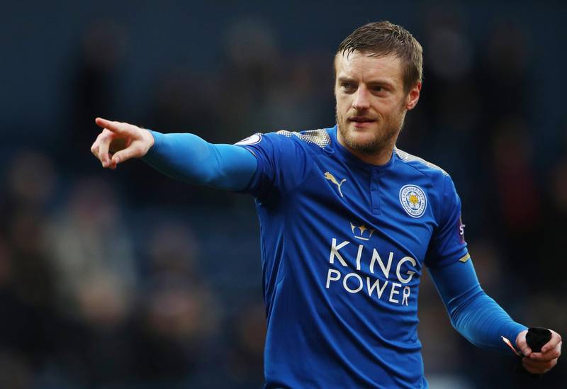 Striker: Jamie Vardy (Leicester) – May have scored the goal of the weekend with a lovely volley from Riyad Mahrez’s pass in the victory over West Bromwich Albion. Hannah McKay / Reuters