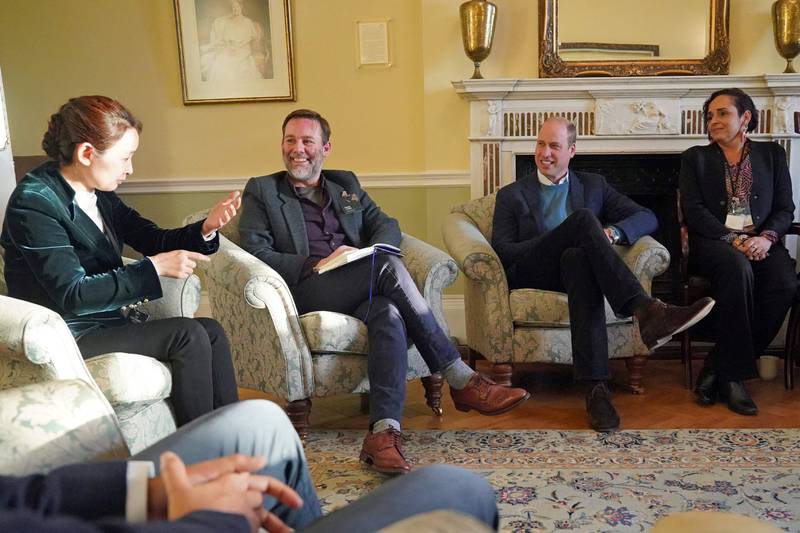 Prince William takes part in break-out session with Earthshot Prize 2022 finalists. AFP