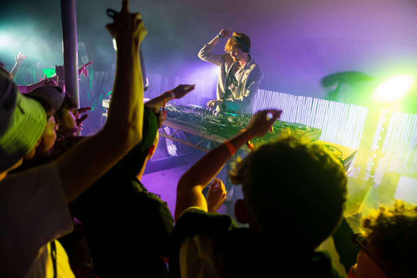 A DJ performs during the Boardmasters festival in Newquay, England. Getty Images