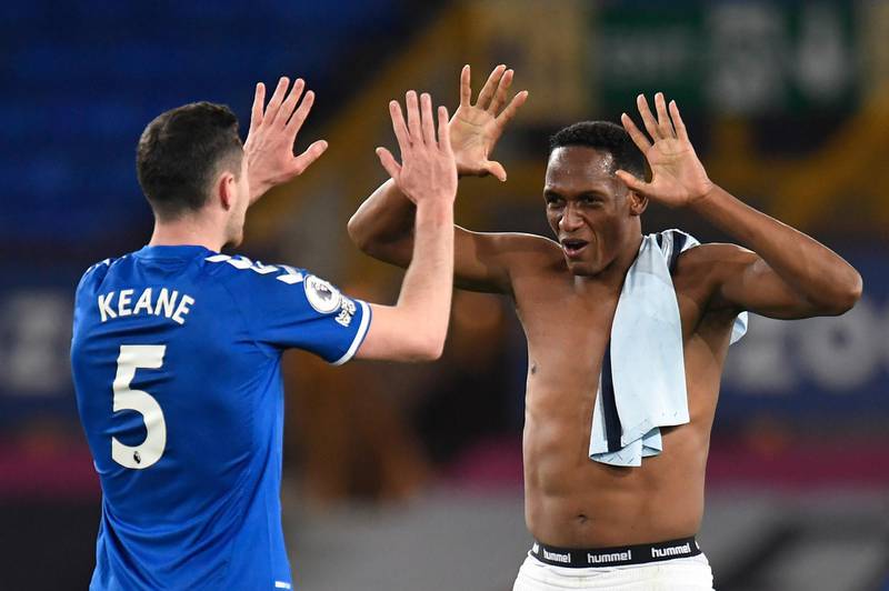 Michael Keane 8 – Wasted a golden chance for Everton when he strode into the Chelsea half and overhit his pass to Calvert-Lewin, who would have been free. However, this was a blemish on an otherwise excellent performance.  AP