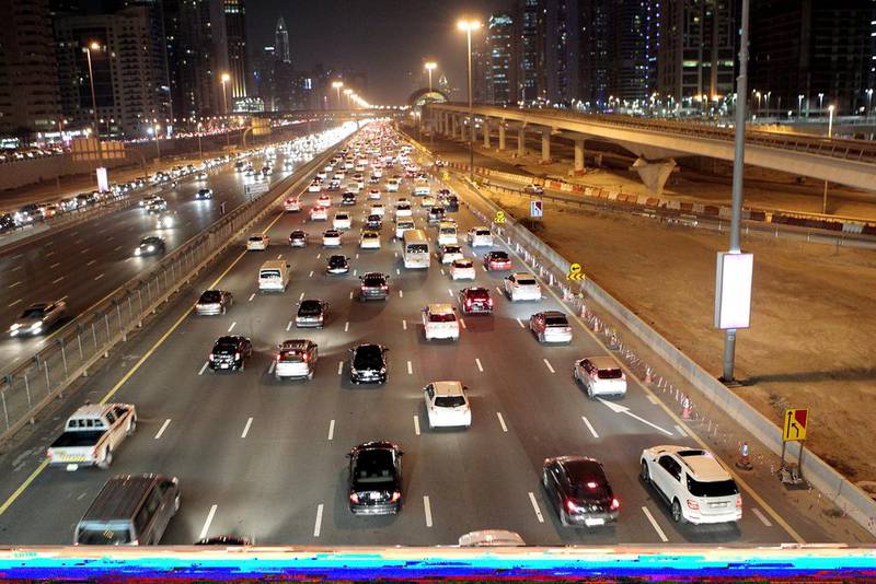 Congestion is set to be alleviated between Sharjah and Dubai. Jeffrey E Biteng / The National