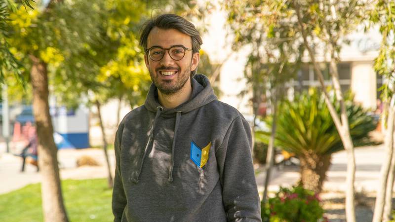 Hamdi Tabbaa, co-founder of Jordanian start up Abwaab, has seen a rise in demand for online learning during the Covid-19 crisis as schools shut down. Courtesy of Abwaab.