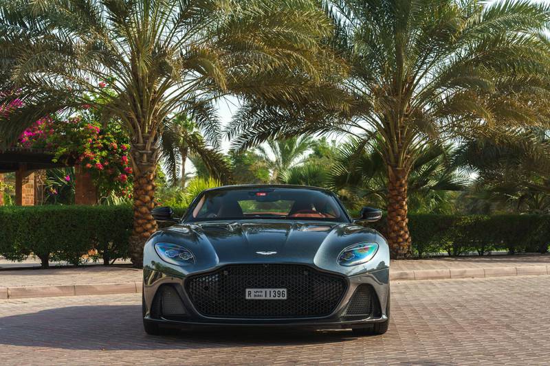 The gaping front grille demands attention. Aston Martin