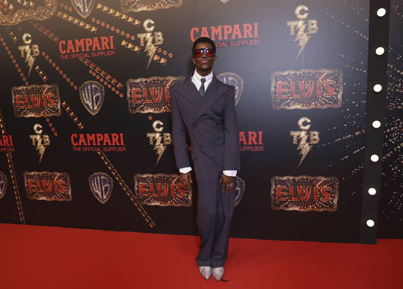 Alton Mason in Pressiat at the afterparty of the film 'Elvis'. Invision / AP