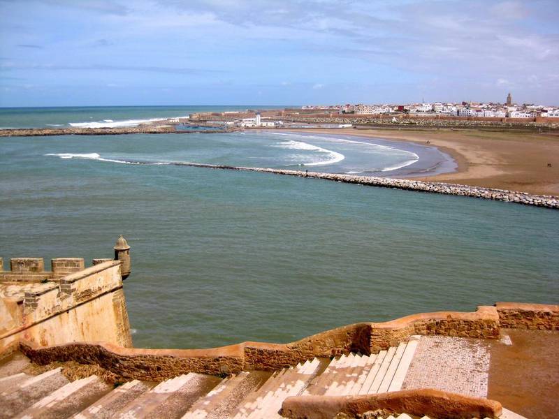 Rabat’s Kasbah of the Udayas, a Unesco World Heritage Site, offers spectacular views of the city of  Salé.  Photo by Samar Al Sayed