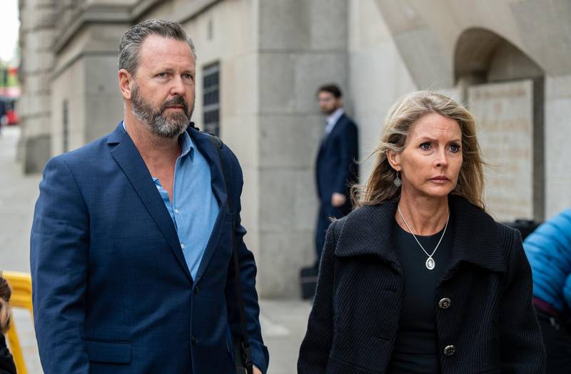 LONDON, ENGLAND - MAY 07: Mark and Julie Wallace, parents of victim Sara Zelenak, arrive for the opening day of the inquest into the London Bridge terror attack on May 7, 2019 in London, England. The inquest taking place at the Old Bailey is into the deaths of eight people killed in the London Bridge and Borough Market terror attack. Three women and five men died when three attackers drove into crowds in a white van before stabbing others with knives on June 3, 2017. (Photo by Chris J Ratcliffe/Getty Images)