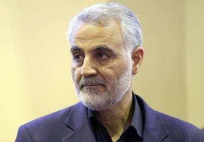 A file photo of the commander of Iranian Revolutionary Guard's Quds Force, Major General Qassem Suleimani. AFP