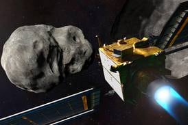 Nasa's Dart spacecraft smashes into asteroid in landmark test