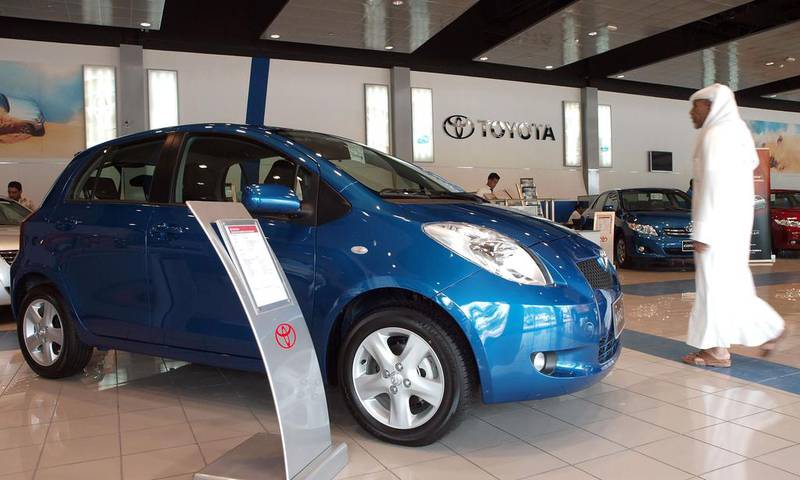 Toyota and Nissan are popular brands in the UAE due to their affordability and reliability. Manuel Salazar / The National