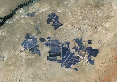The solar park covers an area of 56 square kilometers. Photo: Alamy