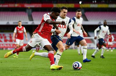 Bukayo Saka - 7: Bright enough during his side’s first-half dominance, but had to make way for Nicolas Pepe at half time. Getty