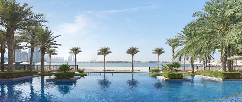 Fairmont The Palm Dubai is offering guests the cost of their pool pass back to spend on food and drinks. Photo: Fairmont