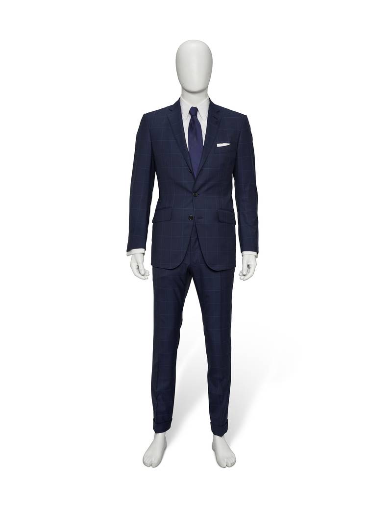 A Tom Ford suit worn by Daniel Craig in 'Spectre'. Estimate: £2,000-£3,000. Photo: Christie's