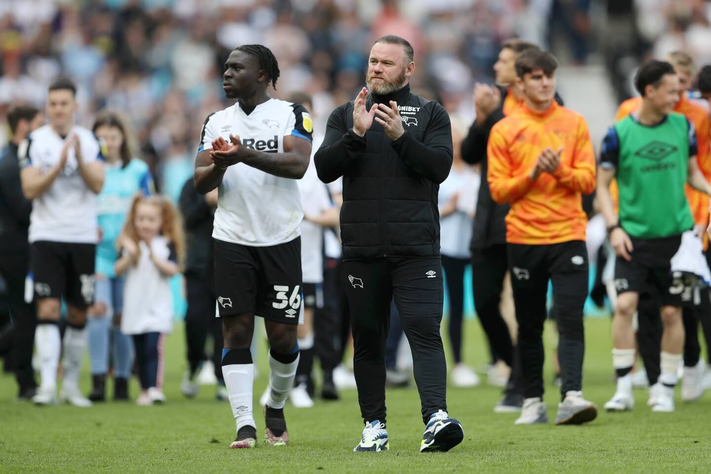 Wayne Rooney's spell as Derby County manager ended with the English club being relegated to the third tier after being deducted 21 points. Getty 