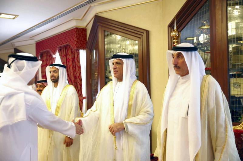 Sheikh Saud holds an Eid Al Adha reception. WAM