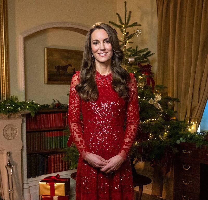 Kate in a TV preview of her Christmas carol service at Westminster Abbey. Photo: ITV