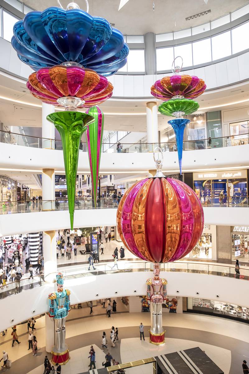 Visitors can view the giant bauble in The Dubai Mall's Star Atrium.