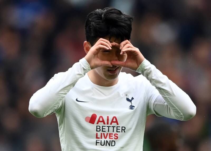 Son Heung-Min scored Tottenham's second.  EPA