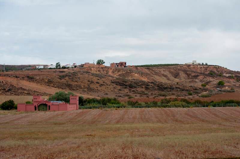 A Moroccan military post near an Algerian post, on the hill at the border. EPA