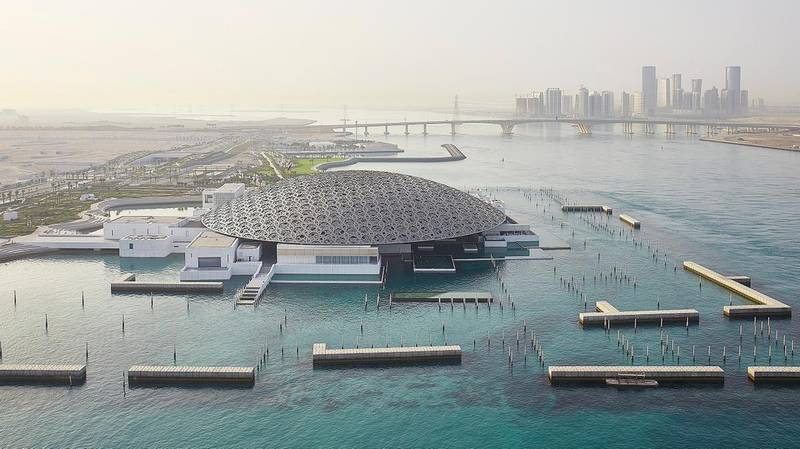 Louvre Abu Dhabi is open to the public with social distancing measures in place. Hufton + Crow   