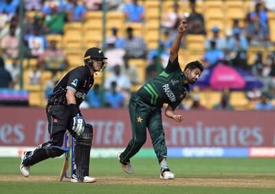 Pakistan fast bowler Haris Rauf in action. Reuters