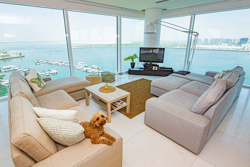 Watch television or gaze out to the sea? It's a tough choice