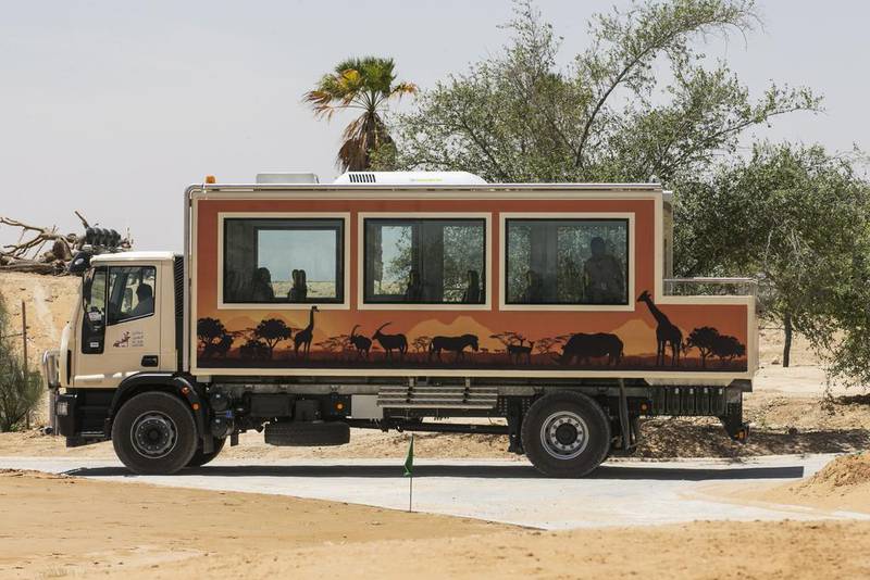Tickets for the safari experience cost Dh200 for a seat on a vehicle that allows great views of the animals.