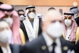 Sheikh Khaled bin Mohamed leads UAE delegation at funeral of Shinzo Abe