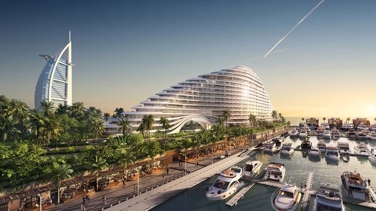 An image that illustrates this article Jumeirah to complete 'oceanic trilogy' with superyacht-inspired Marsa Al Arab resort