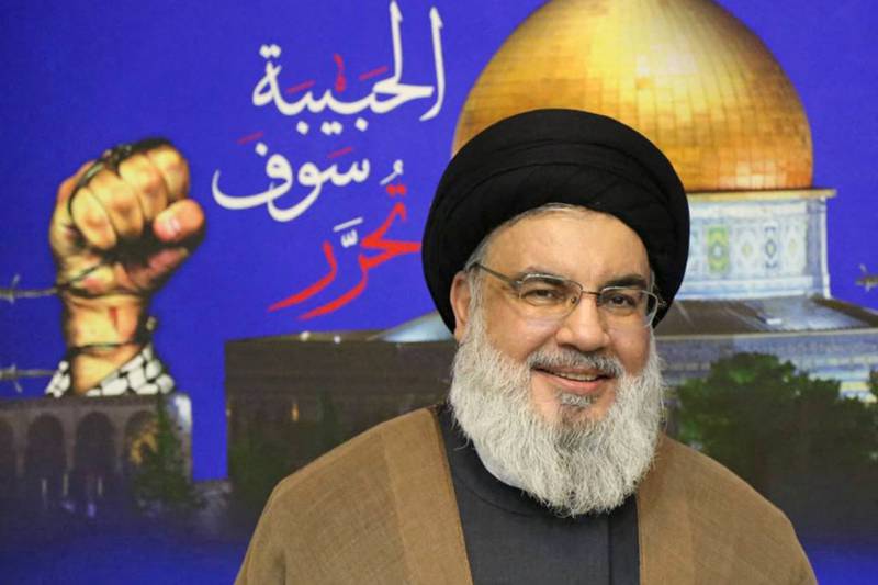 Hassan Nasrallah says Hezbollah 'will resort to anything' to protect Lebanon's resources. AFP