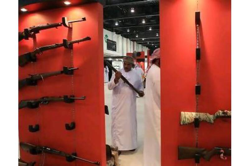 A reader says he enjoyed a glimpse of Gulf Arab culture at Abu Dhabi's International Hunting and Equestrian Exhibition, but another complains that guns got too much attention there. Ravindranath K / The National