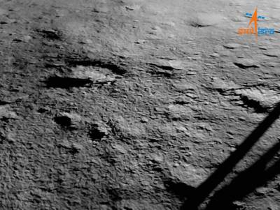 The landing site of India's Chandrayaan-3 spacecraft on the Moon's south pole. Photo: ISRO