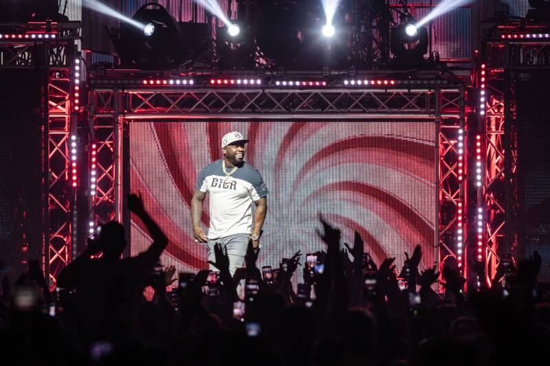 Expect back-to-back hits during 50 Cent's Dubai show, according to promoter Thomas Ovesen. Photo: Frank Hoensch/Redferns