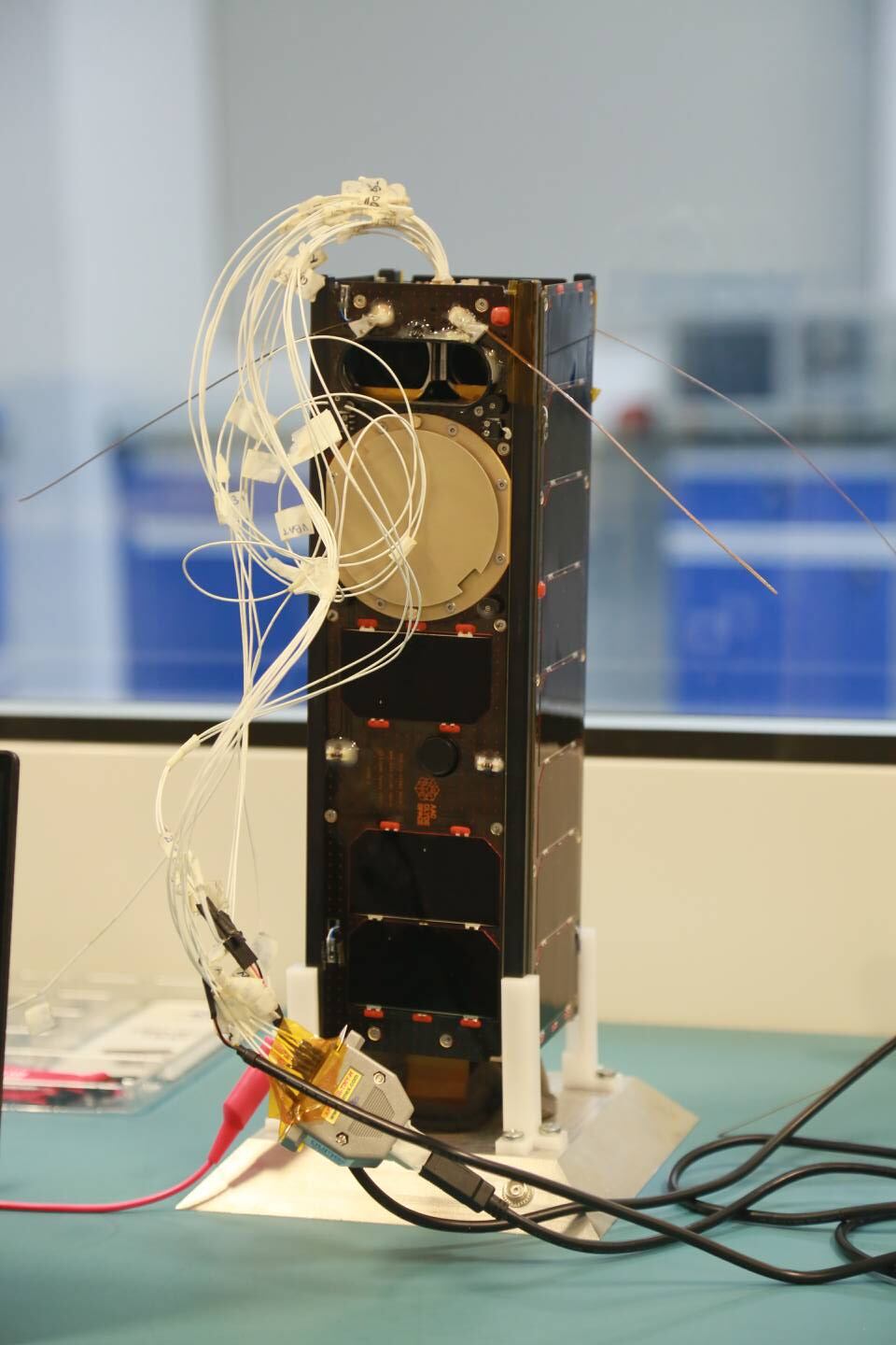 The Sharjah-Sat-1 is a CubeSat, a modular satellite, that will study the Sun and space weather.