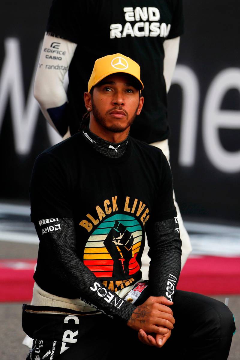 Mercedes' driver Lewis Hamilton. AFP