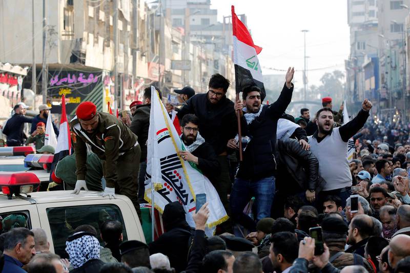 Suleimani Mourners Begin 200km Funeral Procession