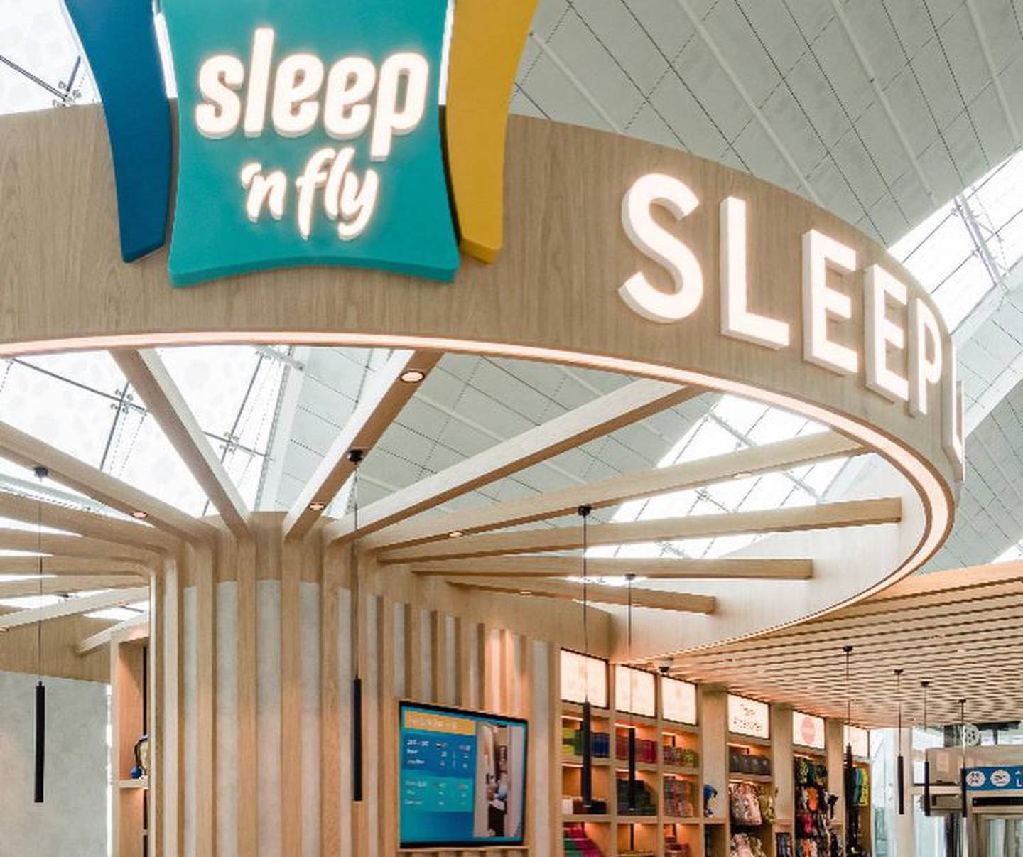 The new sleep 'n fly offers pods, cabins and lounge access for travellers. Photo: Airport Dimensions