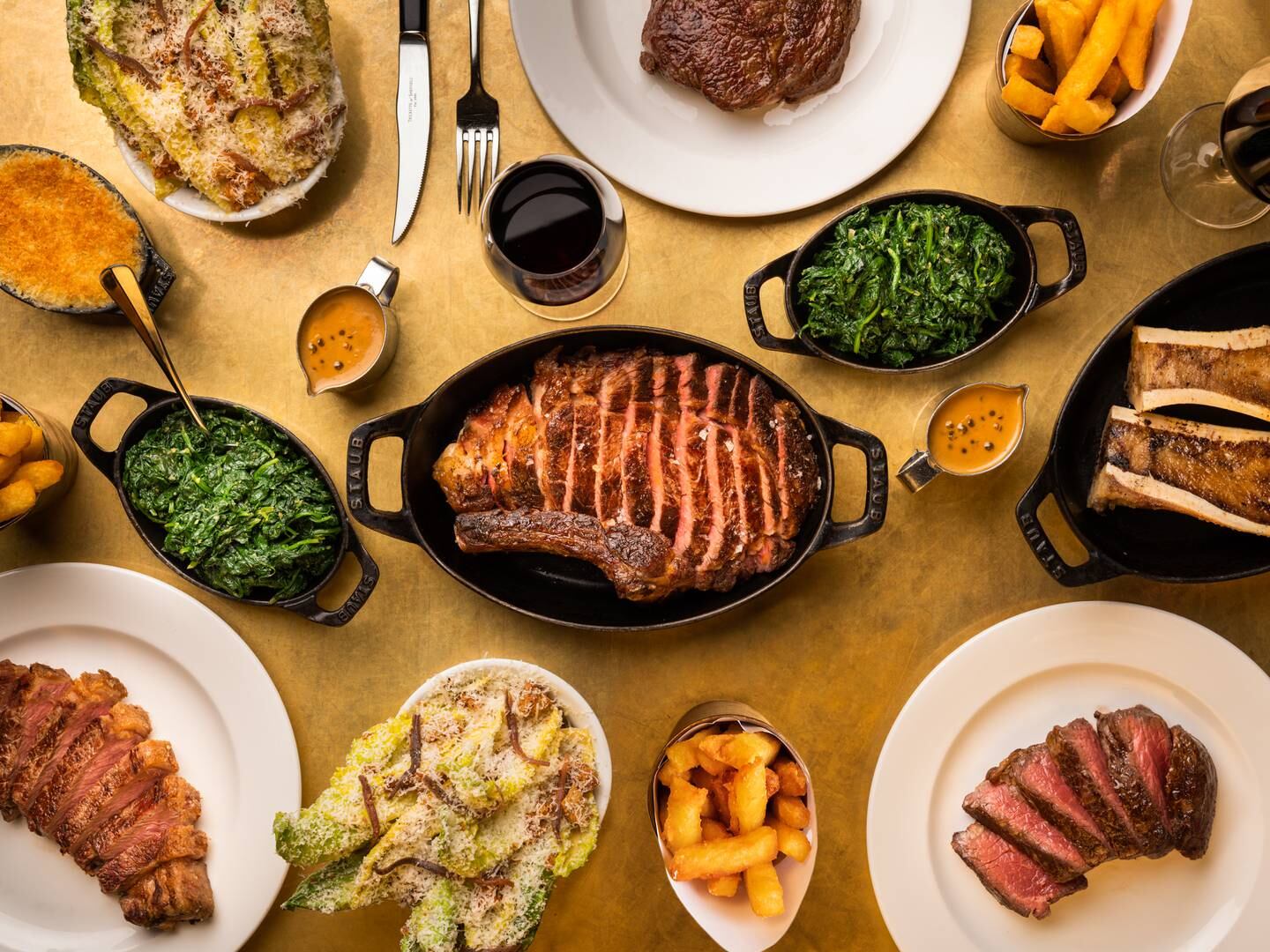 Seafood and meat options aside, the restaurant serves starters and sides including mac and cheese, triple-cooked chips and lemon garlic spinach. Photo: Hawksmoor Group