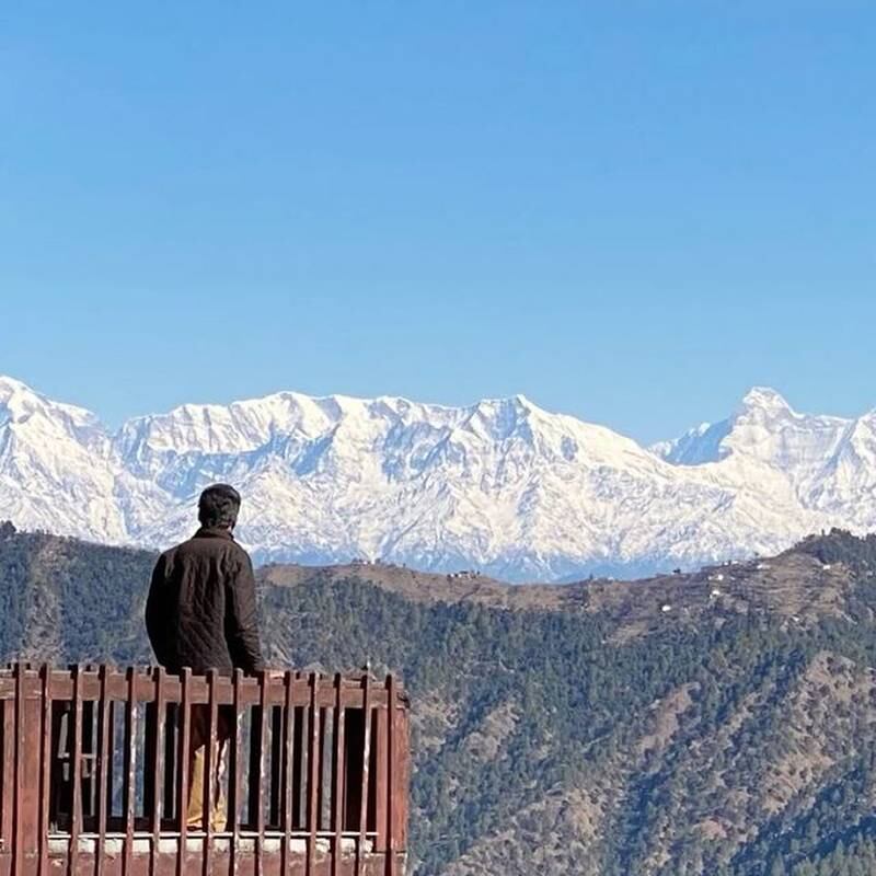 Views of the Himalayas from Soulitude by the Riverside. Photo: Soulitude Riverside / Instagram