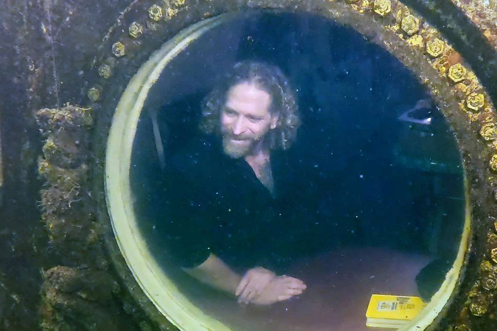 Researcher breaks record for longest time living underwater