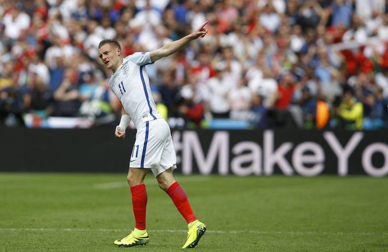 Jamie Vardy came off the bench to score England's equaliser against Wales. Kirsty Wigglesworth / AP Photo