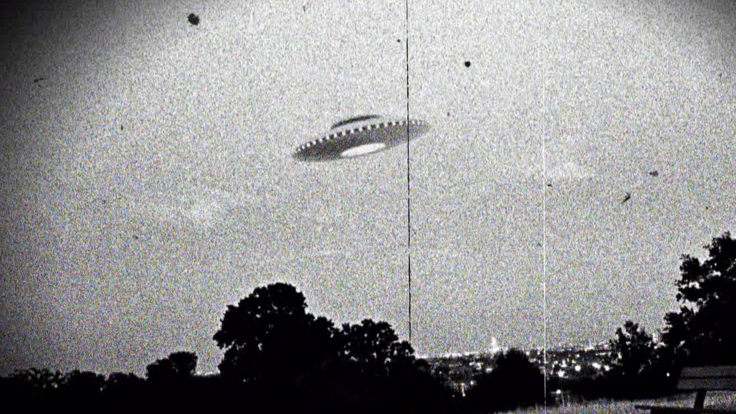 Photograph of the supposed Westall UFO encounter where more than 200 students and teachers at two Victorian state schools allegedly witnessed an unexplained flying object which descended into a nearby open wild grass field. Dated 1966. (Photo by: Universal History Archive/UIG via Getty Images)