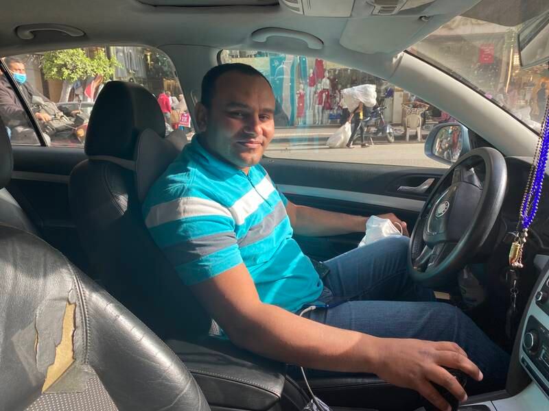 Cairo Uber driver Mohammed Nour, 40, says he goes to the mosque to pray at least five or six times a day during Ramadan. Nada El Sawy / The National
