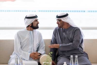 The leaders discussed issues related to the UAE, including current and future programmes that contribute to improving the quality of citizens’ lives
