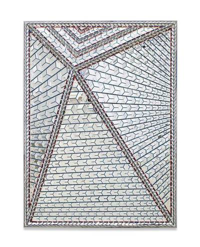 Zahra’s Image, made 2009 by Monir Farmanfarmaian is highlighting the contemporary art offering of the sale (estimate: $350,000-500,000). Courtesy Christie’s