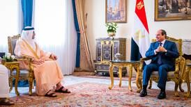 UAE foreign minister meets Egypt's El Sisi in Cairo