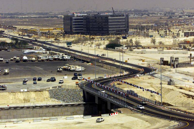 A view for the first of seven bridges in Westside Marina in Dubai in September 2000. AFP