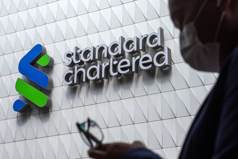A Standard Chartered branch in Hong Kong. Operating income for 2022 climbed 11 per cent to $16.3 billion. Bloomberg