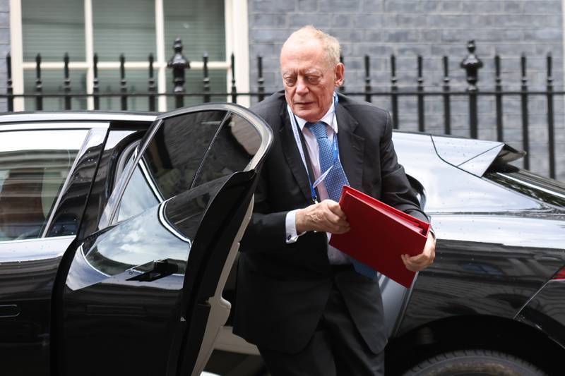 Minister for Investment Lord Grimstone of Boscobel arrives in Downing Street, Westminster. PA
